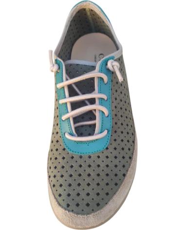 Schuhe CUQUE  für Damen ZAPATO COMODO EN PIEL CORDON ELASTICO Y PLANTILLA EXTRAIBLE  MARRóN