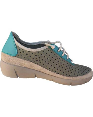 Schuhe CUQUE  für Damen ZAPATO COMODO EN PIEL CORDON ELASTICO Y PLANTILLA EXTRAIBLE  MARRóN