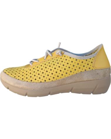 Zapatos CUQUE  de Mujer ZAPATO COMODO EN PIEL CORDON ELASTICO Y PLANTILLA EXTRAIBLE  AMARILLO