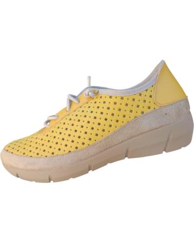 Zapatos CUQUE  de Mujer ZAPATO COMODO EN PIEL CORDON ELASTICO Y PLANTILLA EXTRAIBLE  AMARILLO