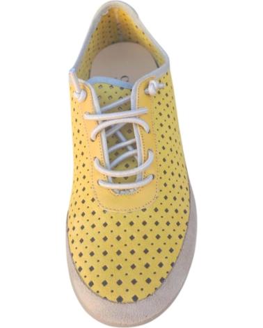 Zapatos CUQUE  de Mujer ZAPATO COMODO EN PIEL CORDON ELASTICO Y PLANTILLA EXTRAIBLE  AMARILLO