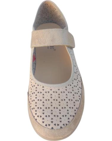 Woman shoes CUQUE MERCEDITAS COMODAS EN PIEL VELCRO Y PLANTILLA EXTRAIBLE  MARRóN