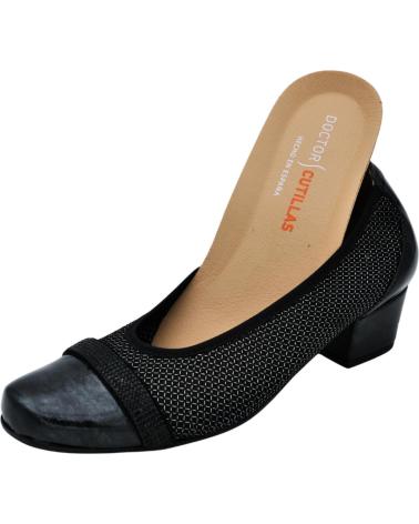 Bailarinas D`CUTILLAS  de Mujer DOCTOR CUTILLAS 81249 SALON PLANTILLA EXTRAIBLE MUJER  NEGRO
