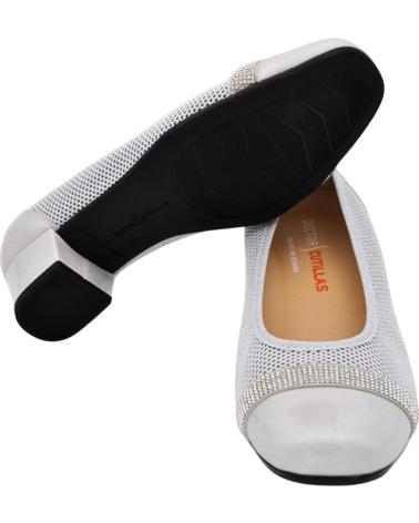 Bailarinas D`CUTILLAS  de Mujer DOCTOR CUTILLAS 81249 SALON PLANTILLA EXTRAIBLE MUJER BLANC  BLANCO