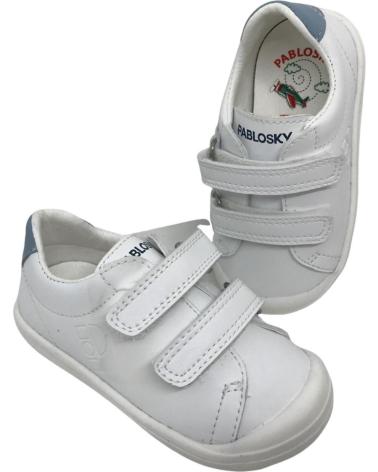 Zapatillas deporte pour Garçon pablosky ZAPATILLA DEPORTIVA RESPETUOSA NINO 048504 BLANCO