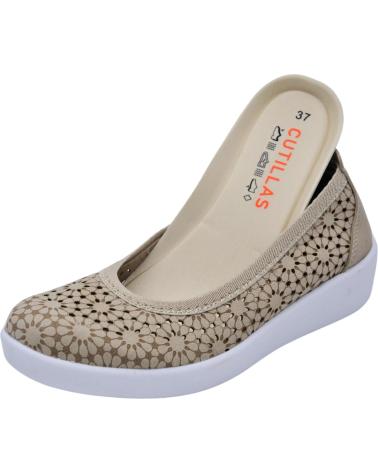 Bailarinas de Mujer D`CUTILLAS DOCTOR CUTILLAS - ZAPATOS ESTILO MANOLETINAS PARA MUJER PL PLATINO