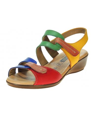 Sandales DIGO DIGO  pour Femme SANDALIA VAQUETILLA MULTICOLOR PLNATA GEL  COLORES