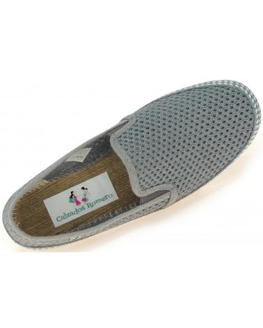 Calzado de casa de Hombre  ZAPATILLA REJILLA ALGODON GRIS-2