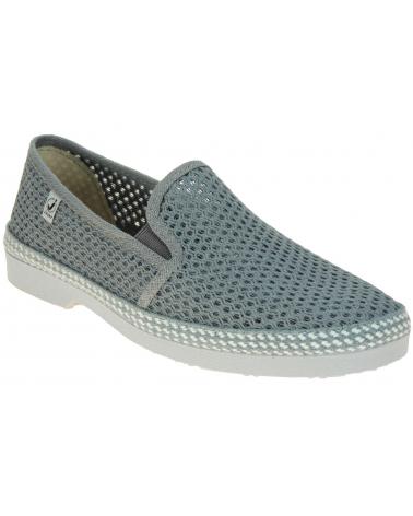 Calzado de casa de Hombre  ZAPATILLA REJILLA ALGODON GRIS-2
