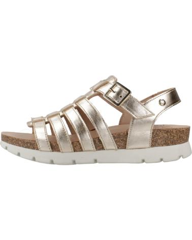 PANAMA JACK SANDALIA CASUAL DE PIEL CON PLATAFORMA ORO