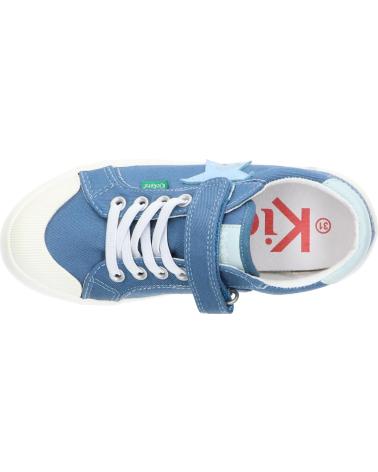 Sportivo KICKERS  per Bambina 1214072-30-0 KICKGOLDI CANVAS  53 BLEU ETOILE