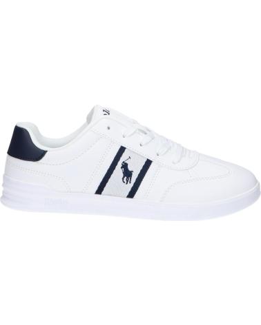 Sportivo POLO RALPH LAUREN  per Donna e Bambina e Bambino RL02475101 HERITAGE COURT III T-TOE  J-WHITE - NAVY SMOOTH