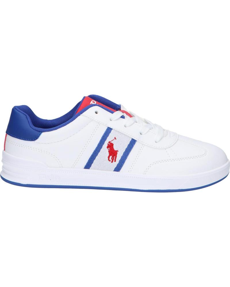 Deportivas POLO RALPH LAUREN  de Mujer y Niña y Niño RL02475103 HERITAGE COURT III T-TOE  J-WHITE - ROYAL - RL2000 SMOOTH