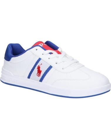 Deportivas POLO RALPH LAUREN  de Mujer y Niña y Niño RL02475103 HERITAGE COURT III T-TOE  J-WHITE - ROYAL - RL2000 SMOOTH