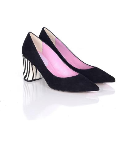 Zapatos de tacón PACO HERRERO  de Mujer STILETTO ANTE NEGRO TACON ANCHO  VARIOS COLORES