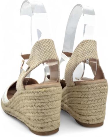 Sandales TIMBOS  pour Femme SANDALIA CUNA ESPARTO NOVIA 131141  BLANCO