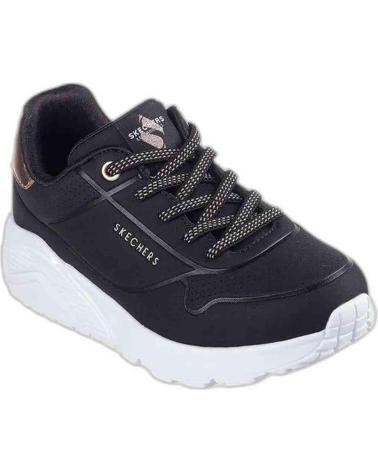 SKECHERS UNO LITE-METALLIC MODE 310384L-BLK NEGRO NEGRO