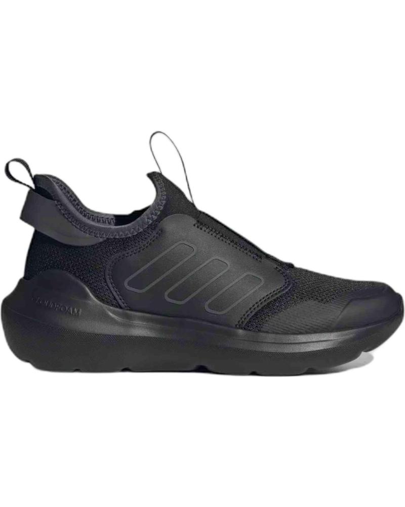 ADIDAS TENSAUR COMFORT SNEAKERS SENZA LACCI CBLACK-GRESIX NERO NEGRO