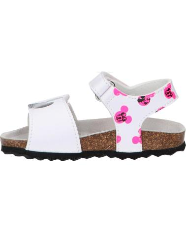 Sandálias GEOX  de Menina B452RB 000BC B SANDAL CHALKI WHITE-FLUOFUCHSIA  C1441