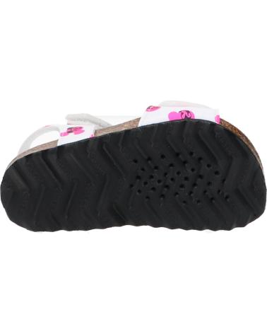 Sandálias GEOX  de Menina B452RB 000BC B SANDAL CHALKI WHITE-FLUOFUCHSIA  C1441