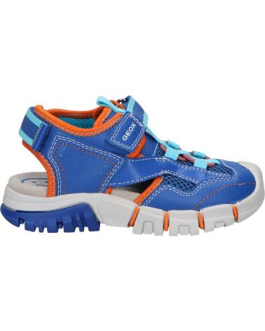 Sandalen GEOX  für Junge J25GHA 0FE15 J SANDAL DYNOMIX C0685 ROYAL-ORANGE  AZUL