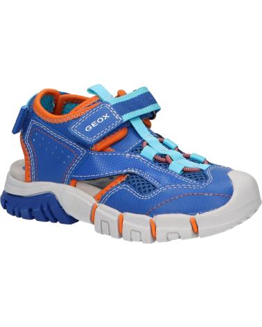 Sandalen GEOX  für Junge J25GHA 0FE15 J SANDAL DYNOMIX C0685 ROYAL-ORANGE  AZUL