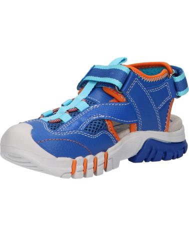 Sandalen GEOX  für Junge J25GHA 0FE15 J SANDAL DYNOMIX C0685 ROYAL-ORANGE  AZUL