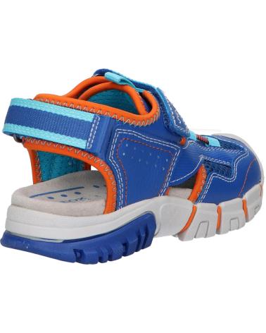 Sandalen GEOX  für Junge J25GHA 0FE15 J SANDAL DYNOMIX C0685 ROYAL-ORANGE  AZUL
