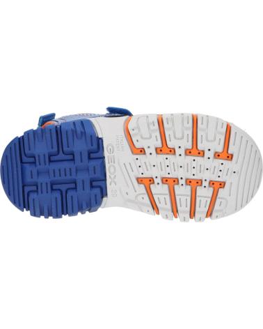 Sandalen GEOX  für Junge J25GHA 0FE15 J SANDAL DYNOMIX C0685 ROYAL-ORANGE  AZUL