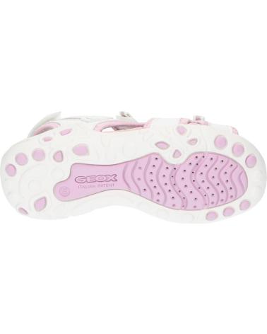 Sandálias GEOX  de Menina J35GRD 05415 J SANDAL WHINBERRY G C0406 WHITE-PINK  BLANCO