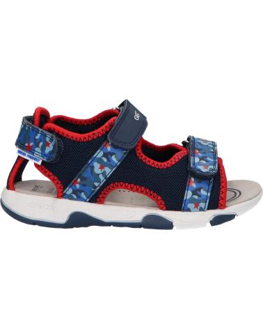 Sandalen für Junge GEOX B450FA 014CE B SANDAL MULTY C0735 NAVY-RED C0735