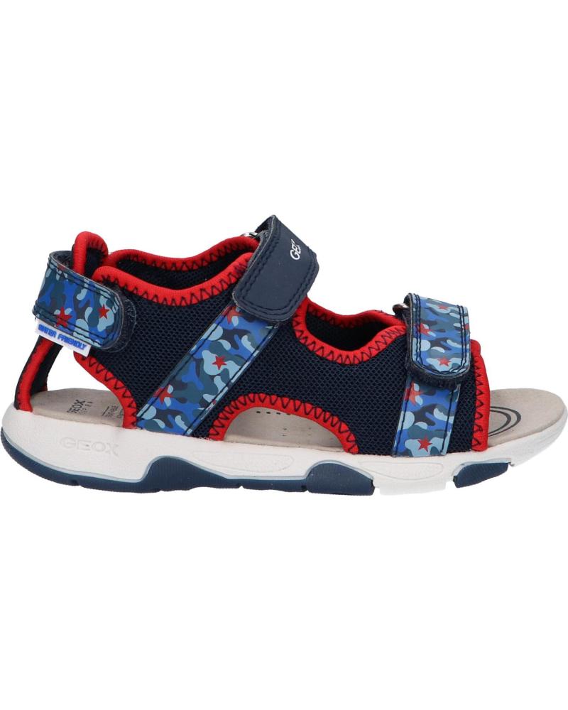 Sandalen für Junge GEOX B450FA 014CE B SANDAL MULTY C0735 NAVY-RED C0735