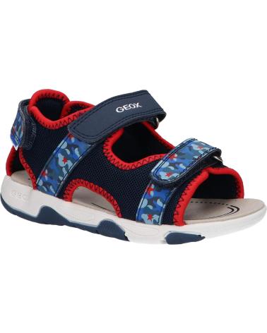Sandalen für Junge GEOX B450FA 014CE B SANDAL MULTY C0735 NAVY-RED C0735