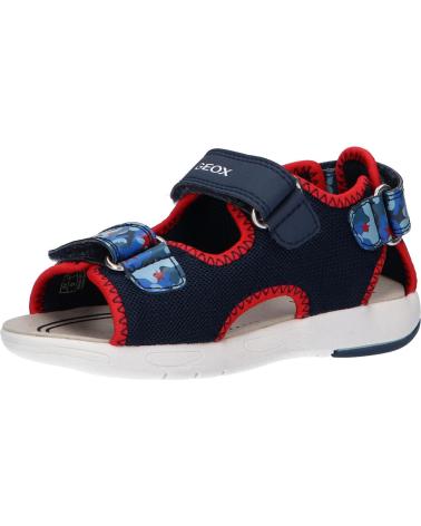 Sandalen für Junge GEOX B450FA 014CE B SANDAL MULTY C0735 NAVY-RED C0735