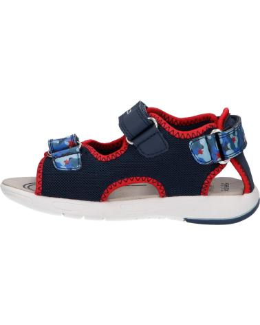 Sandalen für Junge GEOX B450FA 014CE B SANDAL MULTY C0735 NAVY-RED C0735