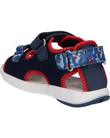Sandalen für Junge GEOX B450FA 014CE B SANDAL MULTY C0735 NAVY-RED C0735