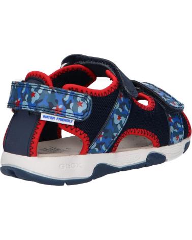 Sandalen für Junge GEOX B450FA 014CE B SANDAL MULTY C0735 NAVY-RED C0735