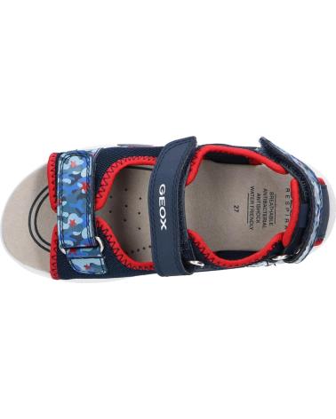 Sandalen für Junge GEOX B450FA 014CE B SANDAL MULTY C0735 NAVY-RED C0735