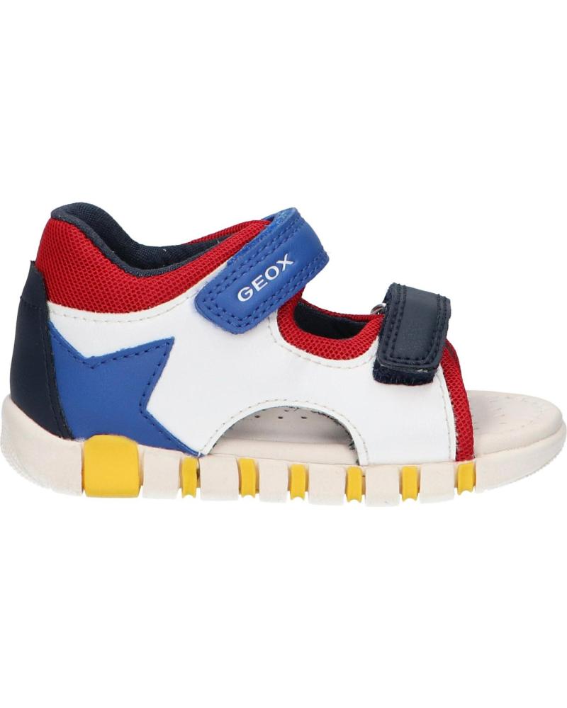 boy Sandals GEOX B555PB 0BC14 B SANDAL IUPIDOO B  C0293 WHITE-ROYAL