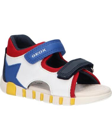 boy Sandals GEOX B555PB 0BC14 B SANDAL IUPIDOO B  C0293 WHITE-ROYAL