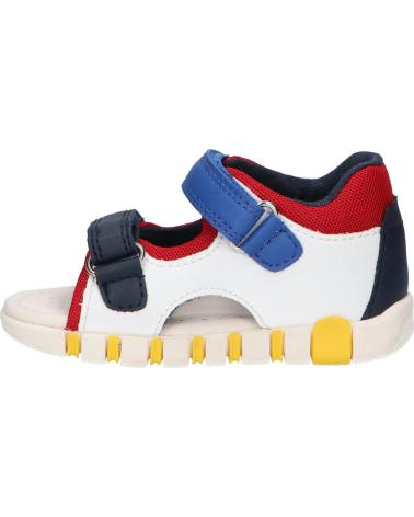 boy Sandals GEOX B555PB 0BC14 B SANDAL IUPIDOO B  C0293 WHITE-ROYAL