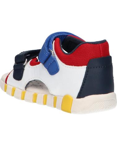 boy Sandals GEOX B555PB 0BC14 B SANDAL IUPIDOO B  C0293 WHITE-ROYAL