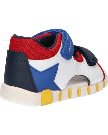 boy Sandals GEOX B555PB 0BC14 B SANDAL IUPIDOO B  C0293 WHITE-ROYAL