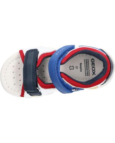 boy Sandals GEOX B555PB 0BC14 B SANDAL IUPIDOO B  C0293 WHITE-ROYAL