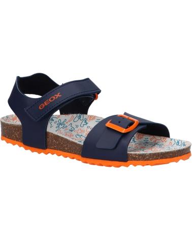 Sandalias GEOX  de Niño J028LB 0009F J GHITA NAVY-DK ORANGE  C4218
