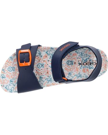 Sandalias GEOX  de Niño J028LB 0009F J GHITA NAVY-DK ORANGE  C4218