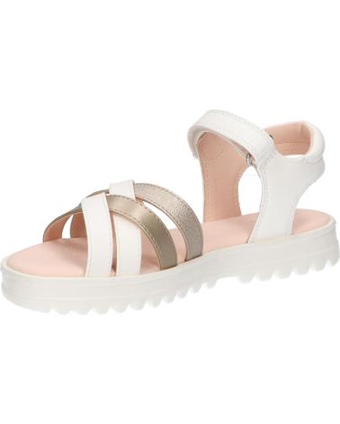 Sandálias GEOX  de Menina J356EA 054AJ J SANDAL CORALIE GIR  C0588 WHITE-PLATINUM