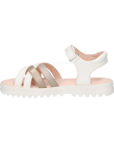Sandálias GEOX  de Menina J356EA 054AJ J SANDAL CORALIE GIR  C0588 WHITE-PLATINUM
