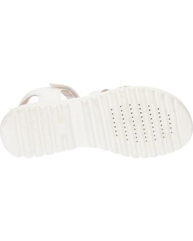Sandálias GEOX  de Menina J356EA 054AJ J SANDAL CORALIE GIR  C0588 WHITE-PLATINUM