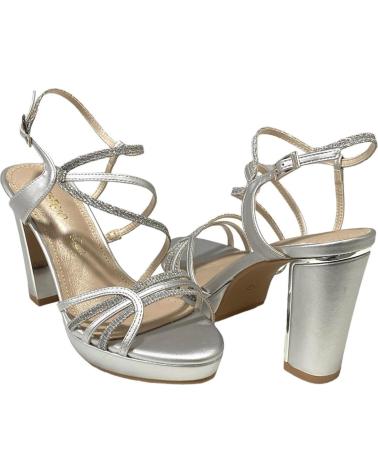 Sandalias CALZADOMANIA  de Mujer SANDALIA TIRAS MEZCLADAS  PLATA